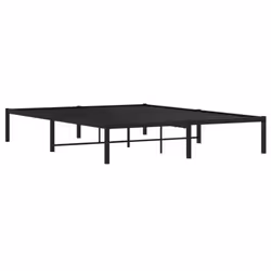 vidaXL Metal Bed Frame Home Bedroom Bed Base Mattress Foundation Bedstead - black, 150 x 200 cm - Additional view 6
