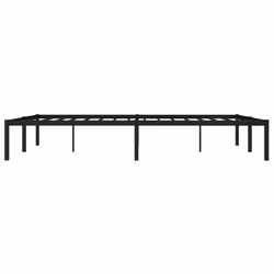 vidaXL Metal Bed Frame Home Bedroom Bed Base Mattress Foundation Bedstead - black, 160 x 200 cm - Additional view 5