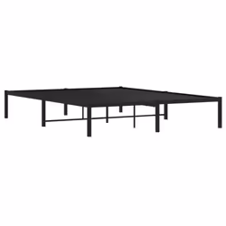 vidaXL Metal Bed Frame Home Bedroom Bed Base Mattress Foundation Bedstead - black, 160 x 200 cm - Additional view 6