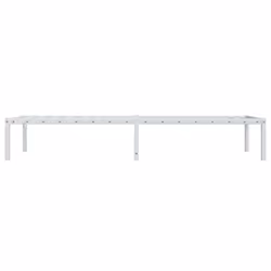vidaXL Metal Bed Frame Home Bedroom Bed Base Mattress Foundation Bedstead - white, 75 x 190 cm - Additional view 5