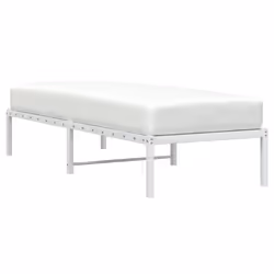 vidaXL Metal Bed Frame Home Bedroom Bed Base Mattress Foundation Bedstead - white, 80 x 200 cm - Additional view 2