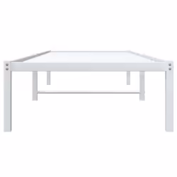 vidaXL Metal Bed Frame Home Bedroom Bed Base Mattress Foundation Bedstead - white, 80 x 200 cm - Additional view 4