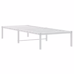 vidaXL Metal Bed Frame Home Bedroom Bed Base Mattress Foundation Bedstead - white, 80 x 200 cm - Additional view 6