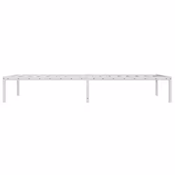 vidaXL Metal Bed Frame Home Bedroom Bed Base Mattress Foundation Bedstead - white, 100 x 190 cm - Additional view 5