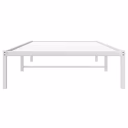 vidaXL Metal Bed Frame Home Bedroom Bed Base Mattress Foundation Bedstead - white, 100 x 200 cm - Additional view 4