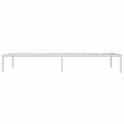 vidaXL Metal Bed Frame Home Bedroom Bed Base Mattress Foundation Bedstead - white, 100 x 200 cm - Additional view 5
