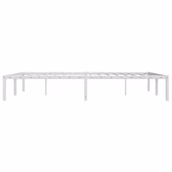 vidaXL Metal Bed Frame Home Bedroom Bed Base Mattress Foundation Bedstead - white, 160 x 200 cm - Additional view 5