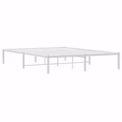 vidaXL Metal Bed Frame Home Bedroom Bed Base Mattress Foundation Bedstead - white, 160 x 200 cm - Additional view 6