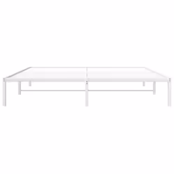 vidaXL Metal Bed Frame Home Bedroom Bed Base Mattress Foundation Bedstead - white, 180 x 200 cm - Additional view 4