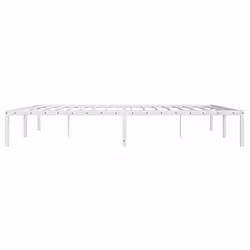 vidaXL Metal Bed Frame Home Bedroom Bed Base Mattress Foundation Bedstead - white, 180 x 200 cm - Additional view 5