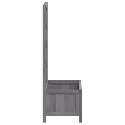 vidaXL Garden Trellis Planter Outdoor Flower Box Raised Bed Solid Firwood - grey, 40 x 30 x 90 cm - Additional view 4