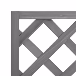 vidaXL Garden Trellis Planter Outdoor Flower Box Raised Bed Solid Firwood - grey, 40 x 30 x 90 cm - Additional view 6