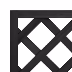 vidaXL Garden Trellis Planter Outdoor Flower Box Raised Bed Solid Firwood - black, 40 x 30 x 90 cm - Additional view 6