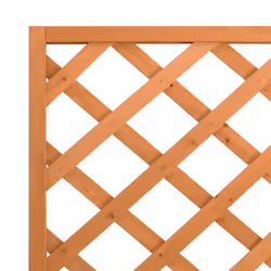 vidaXL Garden Trellis Planter Outdoor Flower Box Raised Bed Solid Firwood - brown, 90 x 35 x 180 cm - Additional view 6