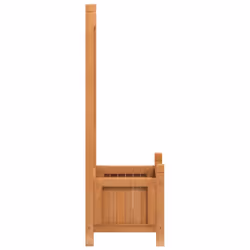vidaXL Planter with Trellis Raised Bed Garden Planter Brown Solid Wood Fir - brown, 40 x 30 x 90 cm - Additional view 4