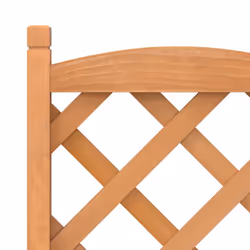 vidaXL Planter with Trellis Raised Bed Garden Planter Brown Solid Wood Fir - brown, 40 x 30 x 90 cm - Additional view 6