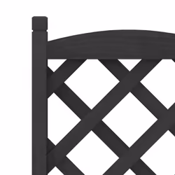 vidaXL Planter with Trellis Raised Bed Garden Planter Brown Solid Wood Fir - black, 40 x 30 x 90 cm - Additional view 6