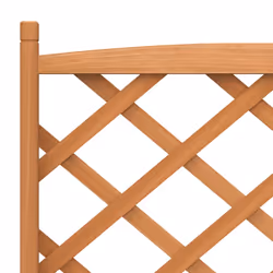 vidaXL Planter with Trellis Raised Bed Garden Planter Brown Solid Wood Fir - brown, 75 x 35 x 150 cm - Additional view 6