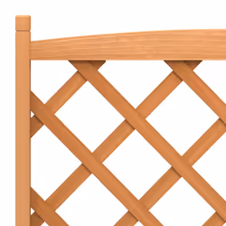vidaXL Planter with Trellis Raised Bed Garden Planter Brown Solid Wood Fir - brown, 90 x 35 x 180 cm - Additional view 6