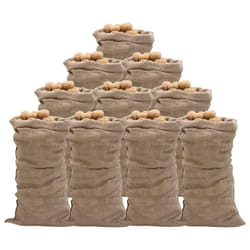 vidaXL Jute Sacks Jute Bag Burlap Bag Hessian Bag 5 pcs 100% Jute 220 gsm - 65 x 135 cm/ 10 pcs