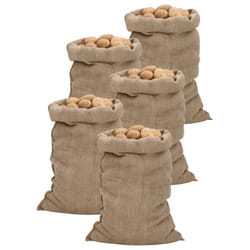vidaXL Jute Sacks Jute Bag Burlap Bag Hessian Bag 5 pcs 100% Jute 340 gsm - 60 x 105 cm/ 5 pcs