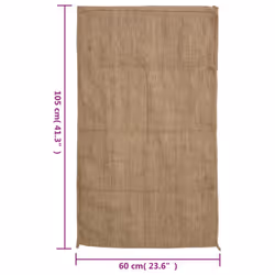 vidaXL Jute Sacks Jute Bag Burlap Bag Hessian Bag 5 pcs 100% Jute 340 gsm - 60 x 105 cm/ 5 pcs - Additional view 6