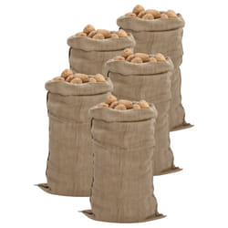 vidaXL Jute Sacks Jute Bag Burlap Bag Hessian Bag 5 pcs 100% Jute 340 gsm - 65 x 135 cm/ 5 pcs