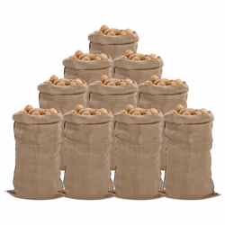 vidaXL Jute Sacks Jute Bag Burlap Bag Hessian Bag 5 pcs 100% Jute 340 gsm - 65 x 135 cm/ 10 pcs