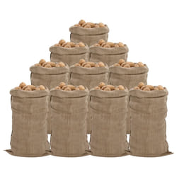 vidaXL Jute Sacks Jute Bag Burlap Bag Hessian Bag 5 pcs 100% Jute 340 gsm - 65 x 135 cm/ 10 pcs