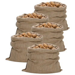 vidaXL Jute Sacks Jute Bag Burlap Bag Hessian Bag 5 pcs 100% Jute 340 gsm - 100 x 110 cm/ 5 pcs