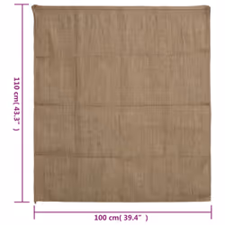 vidaXL Jute Sacks Jute Bag Burlap Bag Hessian Bag 5 pcs 100% Jute 340 gsm - 100 x 110 cm/ 5 pcs - Additional view 6