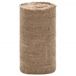 vidaXL Jute Roll Burlap Ribbon Natural Hessian Ribbon Roll 100% Jute 200 gsm - 0.25 x 15 m