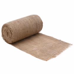 vidaXL Jute Roll Burlap Ribbon Natural Hessian Ribbon Roll 100% Jute 200 gsm - 0.25 x 15 m