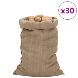 vidaXL Jute Sacks Jute Bag Burlap Bag Hessian Bag 5 pcs 100% Jute 340 gsm - 60 x 105 cm/ 30 pcs