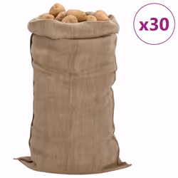 vidaXL Jute Sacks Jute Bag Burlap Bag Hessian Bag 5 pcs 100% Jute 340 gsm - 65 x 135 cm/ 30 pcs