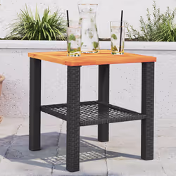 VidaXL 366263 outdoor table Black, Brown