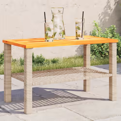VidaXL 366275 outdoor table Beige, Brown