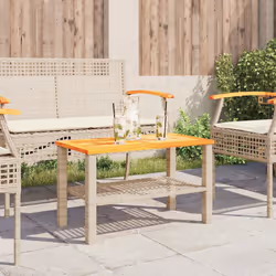 VidaXL 366275 outdoor table Beige, Brown