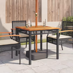VidaXL 366276 outdoor table Black, Brown