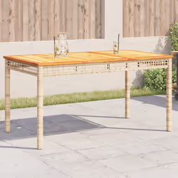 VidaXL 366278 outdoor table Beige, Brown