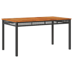 VidaXL 366279 outdoor table Black, Brown