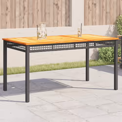 VidaXL 366279 outdoor table Black, Brown
