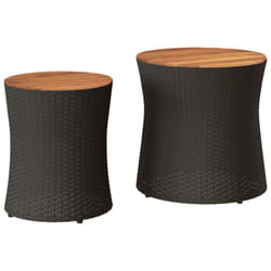 VidaXL 366288 outdoor table Black, Brown