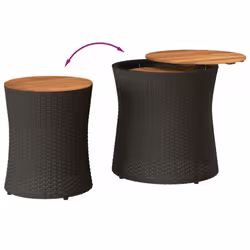 VidaXL 366288 outdoor table Black, Brown - Additional view 7