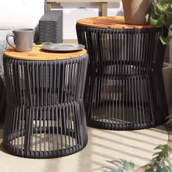 VidaXL 366291 outdoor table Black, Brown