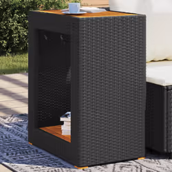 VidaXL 366303 outdoor table Black, Brown