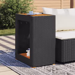 VidaXL 366303 outdoor table Black, Brown