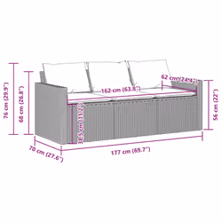 VidaXL 366340 patio sofa - Additional view 8