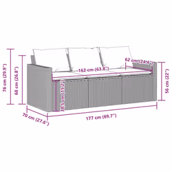 VidaXL 366345 patio sofa - Additional view 8