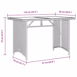 VidaXL 366357 outdoor table Beige - Additional view 8